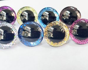 sp10-mixed color disc 9mm-35mm 3D Centre toy eyes with hard washer for diy craft plush doll findings--color option
