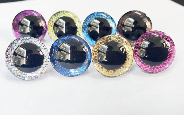 sp10-mixed color disc  9mm-35mm  3D Centre toy eyes with hard washer for diy craft plush doll findings--color option