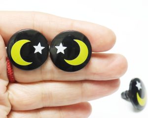 24MM round flat toy eyes with washer for diy plush crochet doll findings