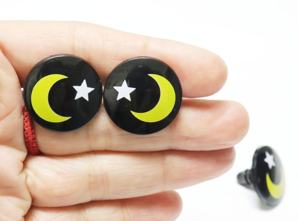 24MM round flat toy eyes with washer for diy plush crochet doll findings
