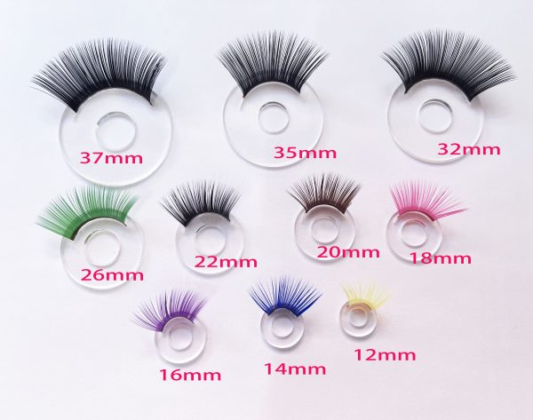 colorful eyelash tray for toy doll eyes eyelash tray findings fit for 9mm-35mm eyes - Image 2