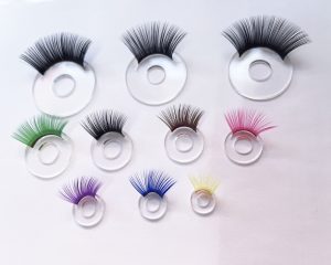 colorful eyelash tray for toy doll eyes eyelash tray findings fit for 9mm-35mm eyes