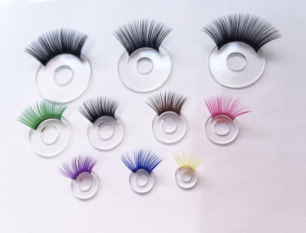 colorful eyelash tray for toy doll eyes eyelash tray findings fit for 9mm-35mm eyes