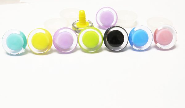 S9-mixed color disc and mixed pupil 25mm-30mm mixed 7colors pupil  3D Centre toy eyes with hard washer for diy craft plush doll findings - Image 4