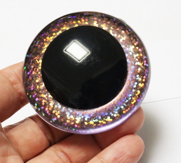 B11-Mixed color 9mm-60mm round crystal eyes with hard washer for diy plush doll findings Handmade amigurumi doll - Image 3