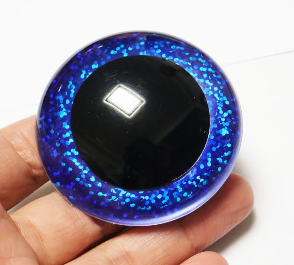 B11-Mixed color 9mm-60mm round crystal eyes with hard washer for diy plush doll findings Handmade amigurumi doll - Image 4