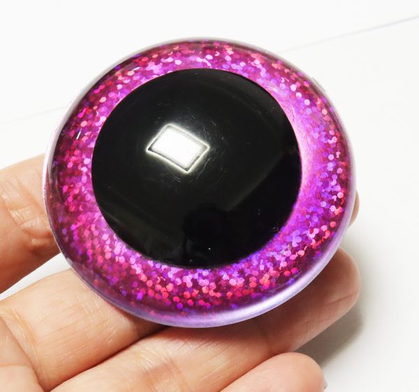 B11-Mixed color 9mm-60mm round crystal eyes with hard washer for diy plush doll findings Handmade amigurumi doll - Image 5