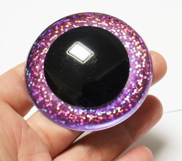 B11-Mixed color 9mm-60mm round crystal eyes with hard washer for diy plush doll findings Handmade amigurumi doll - Image 7