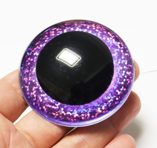 B11-Mixed color 9mm-60mm round crystal eyes with hard washer for diy plush doll findings Handmade amigurumi doll - Image 8