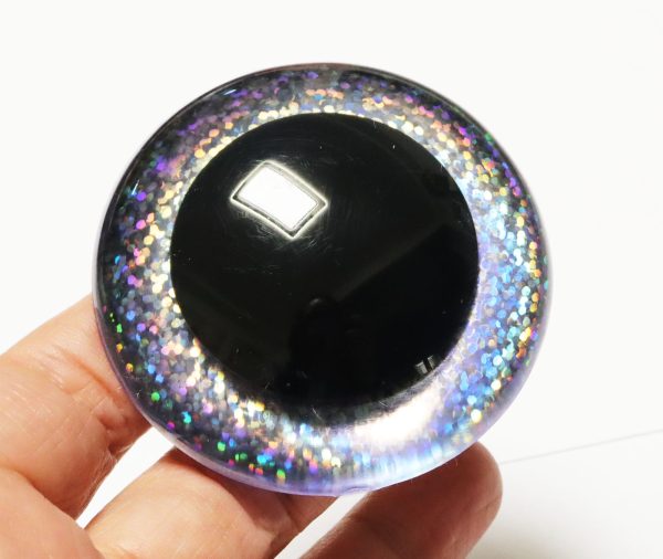 B11-Mixed color 9mm-60mm round crystal eyes with hard washer for diy plush doll findings Handmade amigurumi doll - Image 9