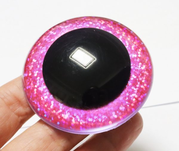 B11-Mixed color 9mm-60mm round crystal eyes with hard washer for diy plush doll findings Handmade amigurumi doll - Image 10