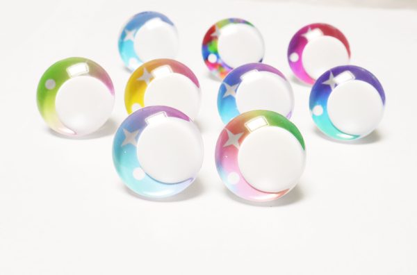 ZX10-MIXED COLOR 3D offcentre eyes white pupil clear toy eyes with sinker washer  14mm-35mm option  for craft doll - Image 3