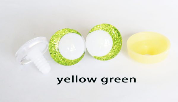 N19-mixed color 3D offcentre eyes white pupil clear toy eyes with sinker washer 14mm-35mm option  for craft doll - Image 11