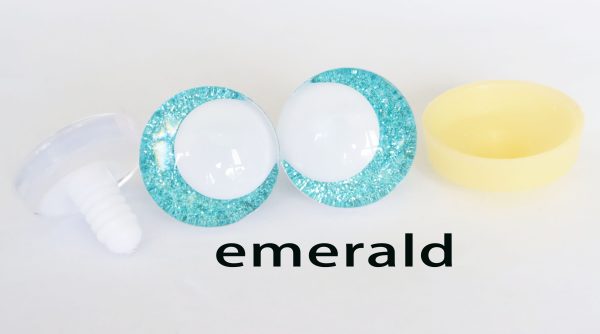 N19-mixed color 3D offcentre eyes white pupil clear toy eyes with sinker washer 14mm-35mm option  for craft doll - Image 17