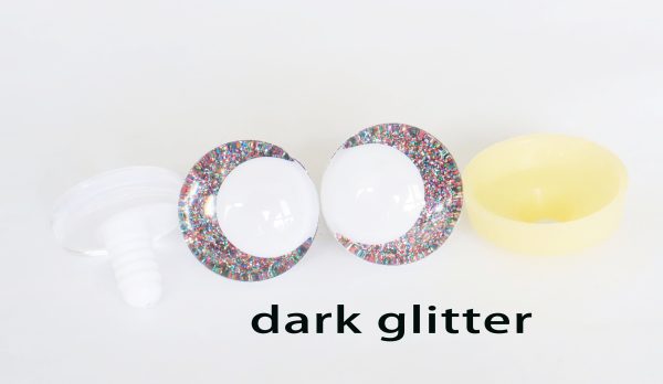 N19-mixed color 3D offcentre eyes white pupil clear toy eyes with sinker washer 14mm-35mm option  for craft doll - Image 21