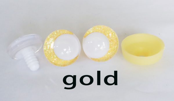 C11-mixed color 3D offcentre eyes white pupil clear toy eyes with sinker washer 14mm-35mm option  for craft doll - Image 7