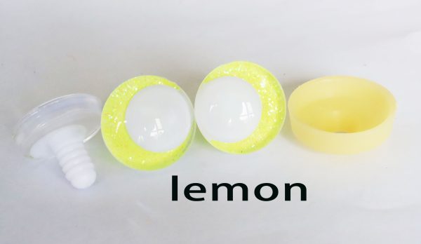 C11-mixed color 3D offcentre eyes white pupil clear toy eyes with sinker washer 14mm-35mm option  for craft doll - Image 8