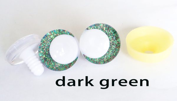 C11-mixed color 3D offcentre eyes white pupil clear toy eyes with sinker washer 14mm-35mm option  for craft doll - Image 9