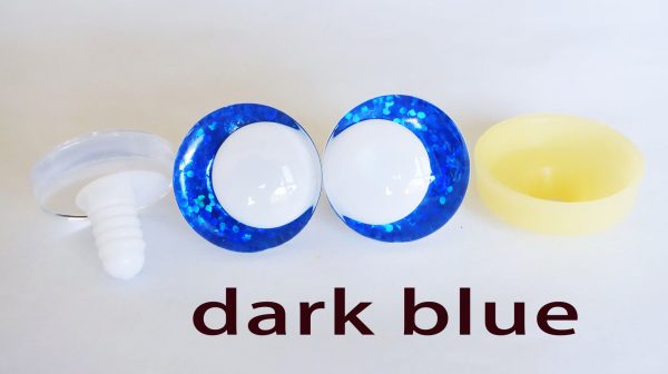 B11-mixed color 3D offcentre eyes white pupil clear toy eyes with sinker washer 14mm-35mm option  for craft doll - Image 8