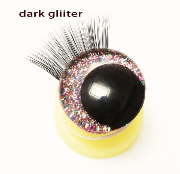 N10-MIXED COLOR 3D offcentre eyes black pupil clear toy eyes with eyelash tray with sinker washer 12mm-40mm option  for craft doll - Image 7