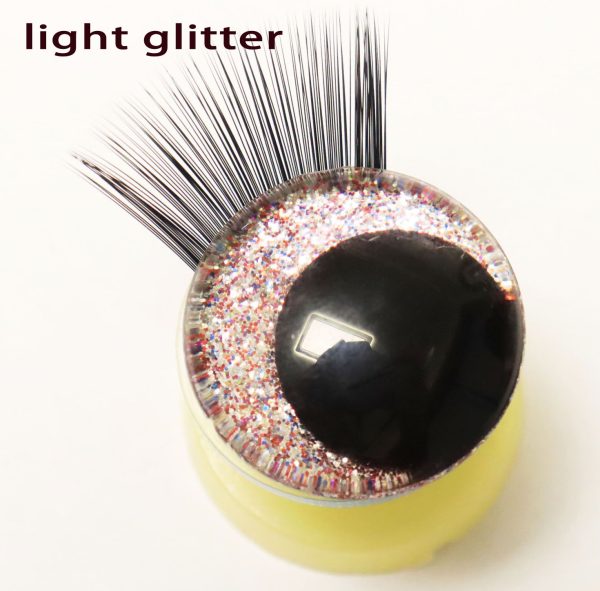 N10-MIXED COLOR 3D offcentre eyes black pupil clear toy eyes with eyelash tray with sinker washer 12mm-40mm option  for craft doll - Image 9