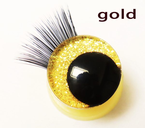 N10-MIXED COLOR 3D offcentre eyes black pupil clear toy eyes with eyelash tray with sinker washer 12mm-40mm option  for craft doll - Image 11