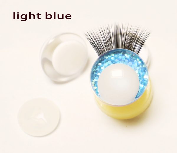 B11-MIXED COLOR 3D offcentre eyes white pupil clear toy eyes with eyelash tray with sinker washer 14mm-35mm option  for craft doll - Image 8