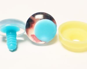 02 disc 25mm 30mm 3D offcentre Clear eyes emerald pupil clear toy eyes with sinker hard washer for diy craft doll eyes findings