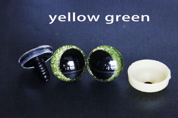 N19-Mixed color 25mm 30mm 3D oval offcentre Clear eyes black  pupil clear toy eyes with sinker hard washer for diy craft doll eyes findings - Image 8