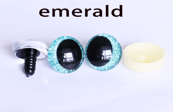 N19-Mixed color 25mm 30mm 3D oval offcentre Clear eyes black  pupil clear toy eyes with sinker hard washer for diy craft doll eyes findings - Image 16