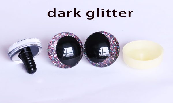 N19-Mixed color 25mm 30mm 3D oval offcentre Clear eyes black  pupil clear toy eyes with sinker hard washer for diy craft doll eyes findings - Image 20