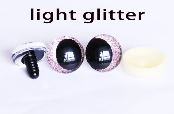 N19-Mixed color 25mm 30mm 3D oval offcentre Clear eyes black  pupil clear toy eyes with sinker hard washer for diy craft doll eyes findings - Image 23