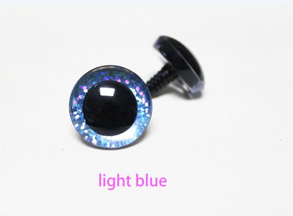 B11-mixed color disc  9mm-35mm  3D Centre toy eyes with hard washer for diy craft plush doll findings--color option - Image 6