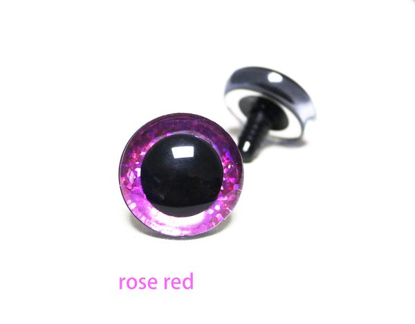 B11-mixed color disc  9mm-35mm  3D Centre toy eyes with hard washer for diy craft plush doll findings--color option - Image 10