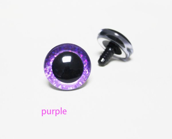 B11-mixed color disc  9mm-35mm  3D Centre toy eyes with hard washer for diy craft plush doll findings--color option - Image 13
