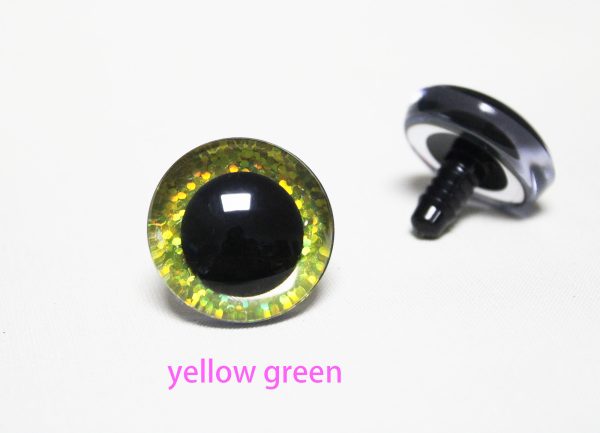 B11-mixed color disc  9mm-35mm  3D Centre toy eyes with hard washer for diy craft plush doll findings--color option - Image 14