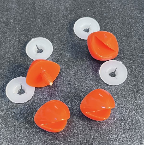 22x26mm orange color toy mouth with handpress washer for diy craft doll findings - Image 4