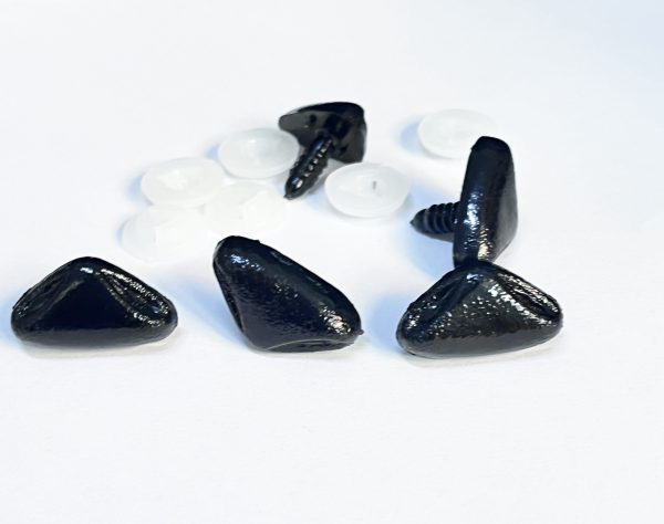 14x25mm black toy nose with handpress washer for diy craft doll findings - Image 3