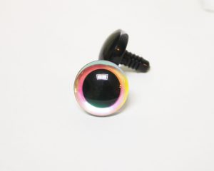 pink 9mm-35mm Holographic glitter 3D Centre toy eyes with hard washer for diy craft plush doll findings-HC10