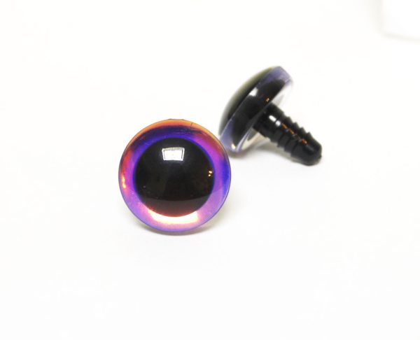9mm-35mm Holographic glitter 3D Centre toy eyes with hard washer for diy craft plush doll findings-HC10-color option - Image 8