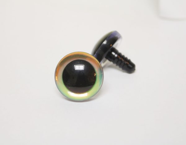 9mm-35mm Holographic glitter 3D Centre toy eyes with hard washer for diy craft plush doll findings-HC10-color option - Image 6