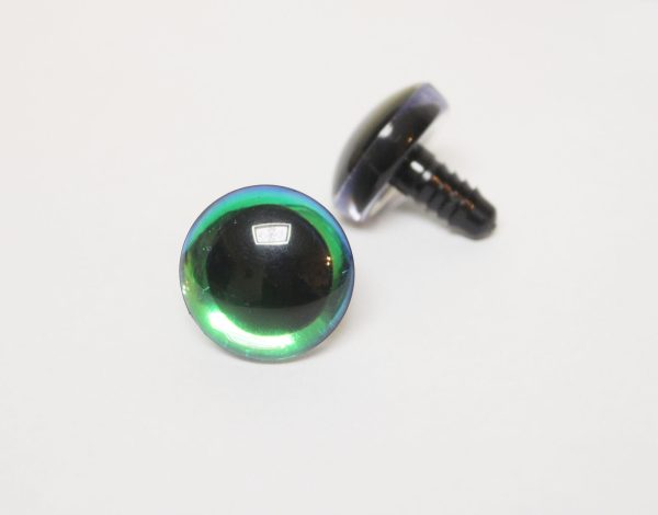 9mm-35mm Holographic glitter 3D Centre toy eyes with hard washer for diy craft plush doll findings-HC10-color option - Image 5