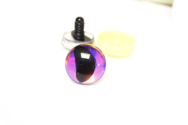 masckaszem new eyes 16mm-30mm 3D offcentre eyes moon shape black pupil toy eyes with sinker washer  for craft crochet doll -hc10 - Image 11