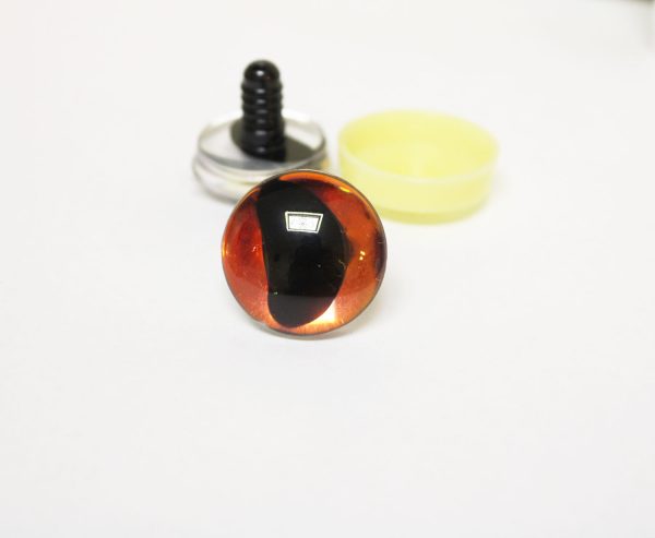 masckaszem new eyes 16mm-30mm 3D offcentre eyes moon shape black pupil toy eyes with sinker washer  for craft crochet doll -hc10 - Image 13