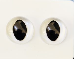 9mm-30mm clear crystal cat eyes with hard washer plush doll safety toy eyes for diy craft crochet doll findings