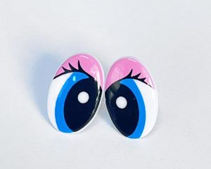 14x20mm pink toy eye with handpress washer