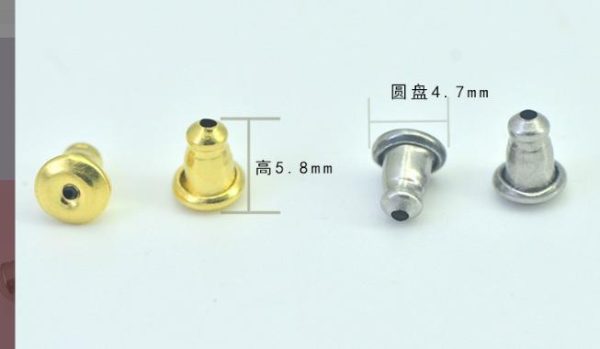 stainless earring back for diy jewelry findings - Image 3