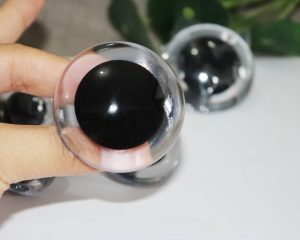 9mm-60mm clear round crystal eyes with hard washer for diy plush doll findings Handmade amigurumi doll findings masckaszem eyes