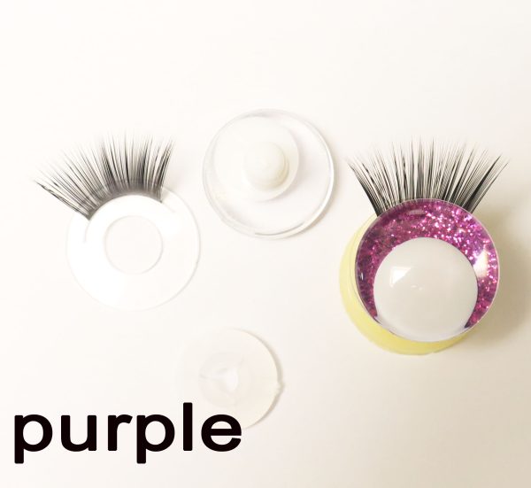 N19-mixed color 3D offcentre eyes white pupil clear toy eyes with eyelash tray with sinker washer 14mm-35mm option  for craft doll -masckaszem eyes - Image 5