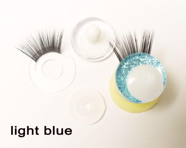 N19-mixed color 3D offcentre eyes white pupil clear toy eyes with eyelash tray with sinker washer 14mm-35mm option  for craft doll -masckaszem eyes - Image 12